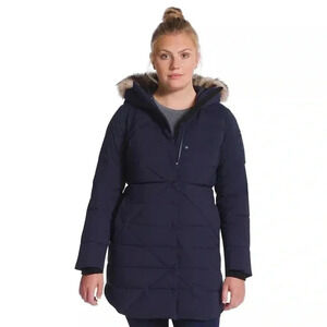 Eddie Bauer Sun Valley Frost Faux-Fur Hood Down  Parka